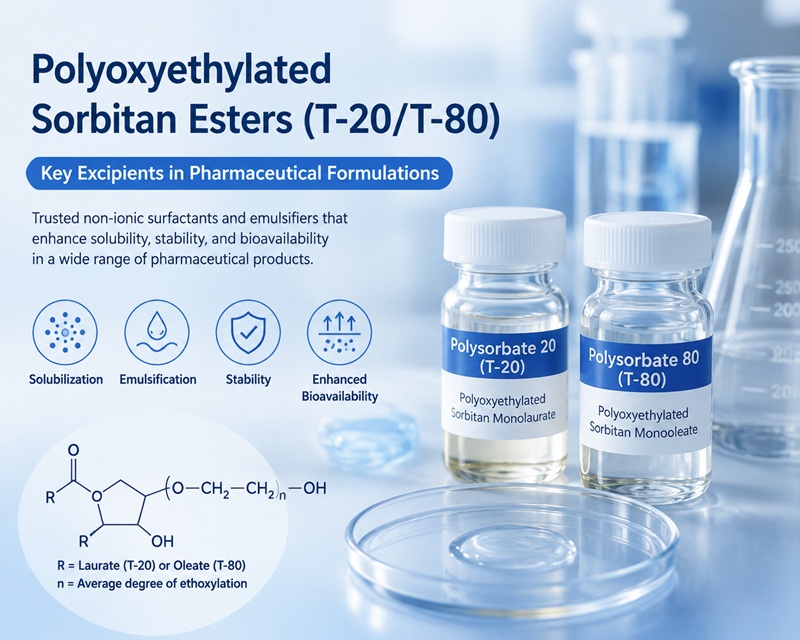 Polyoxyethylated sorbitan esters